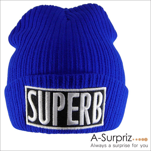 A-Surpriz SUPERB反摺針織帽(寶藍系)