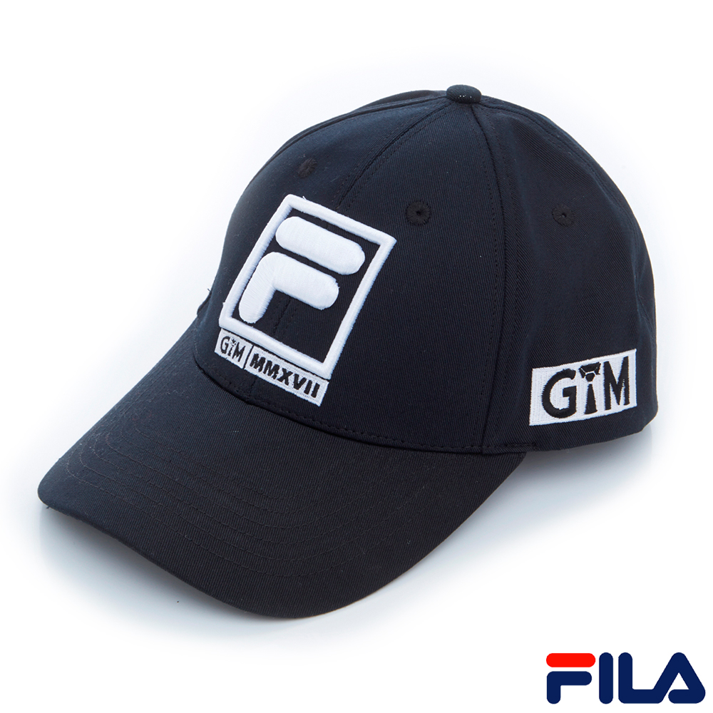 FILA x GTM 聯名款LOGO帽款-黑HTR-5101-BK