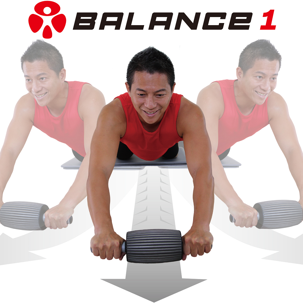 BALANCE 1 三合一多功能健腹輪 健腹按摩滾輪