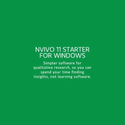 NVivo 11 Starter for Win 商業版 單機授權