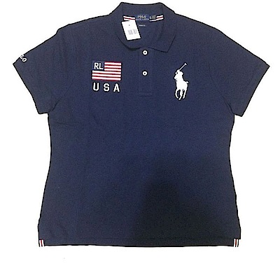 Ralph Lauren 短袖 POLO 素面 藍 0583