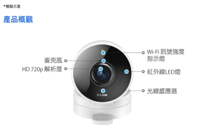 D-Link DCS-8100LH HD無線網路攝影機(聯強貨)