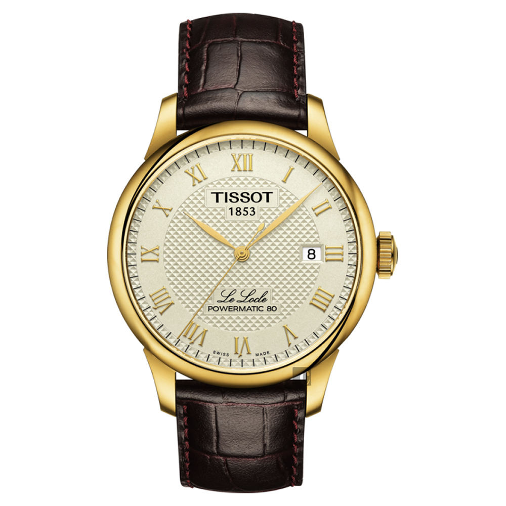 TISSOT 天梭 官方授權 Le Locle 80小時動力儲存機械錶-40mm