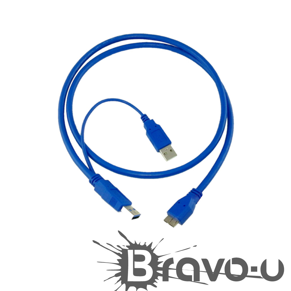 Bravo-u USB 3.0 Y-Cable 超高速傳輸線(1米)