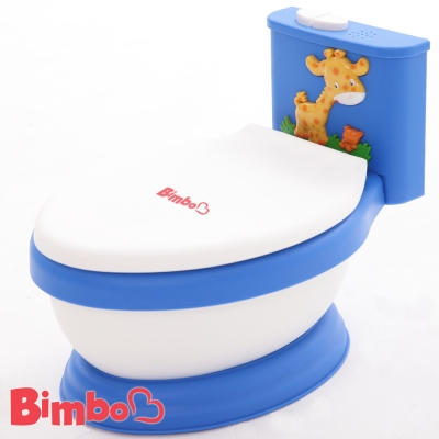 專利兒童音樂馬桶 藍色 台灣製造【BIMBO】
