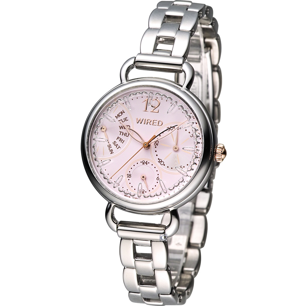 WIRED f 香氛日和時尚腕錶(AN7029X1)-粉/30mm