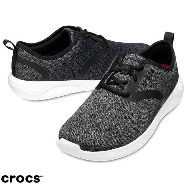 Crocs 卡駱馳 (男鞋) LiteRide男士繫帶鞋 205162-066