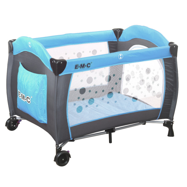 EMC 嬰幼兒安全遊戲床(平安藍)