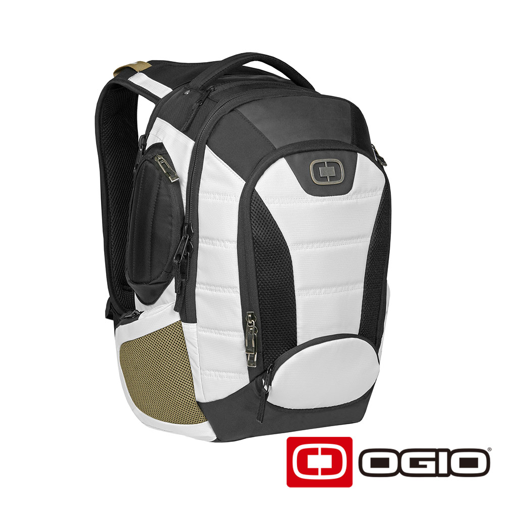 OGIO BANDIT 17 吋甲蟲電腦後背包-雪白