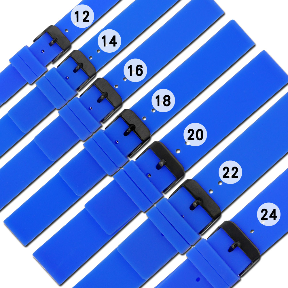 Watchband / 舒適耐用輕便運動型矽膠錶帶-藍色