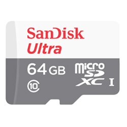 SanDisk Ultra microSD UHS-I 64GB 記憶卡-白(公司貨)新版