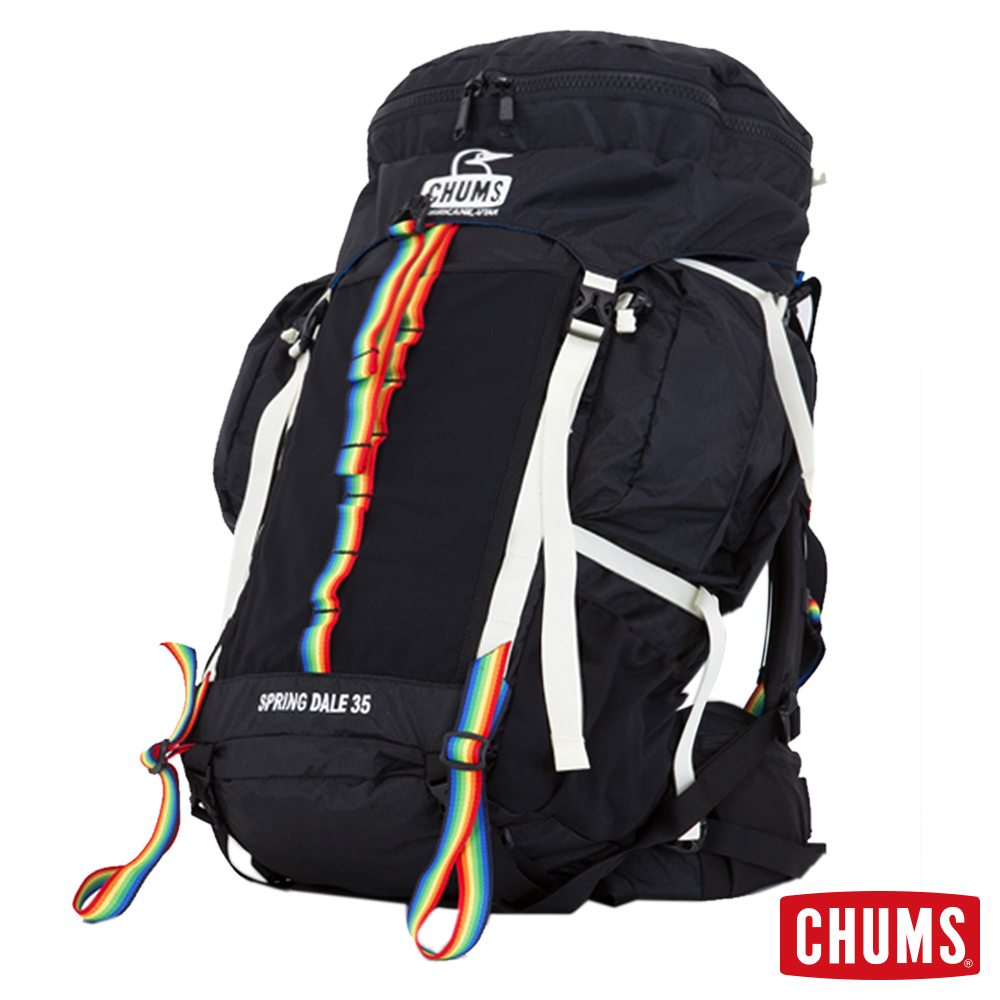 CHUMS 日本 Spring Dale 35L 大登山背包 附雨罩 黑