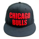 NBA-芝加哥公牛隊文字款可調式嘻哈帽-黑 product thumbnail 1