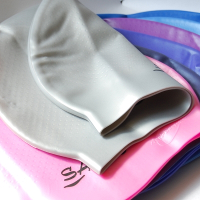 TiNyHouSe防滑顆粒款 彈性矽膠泳帽(9色繽紛色系可選)