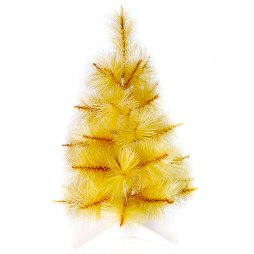 摩達客 台製2尺(60cm)特級金色松針葉聖誕樹裸樹