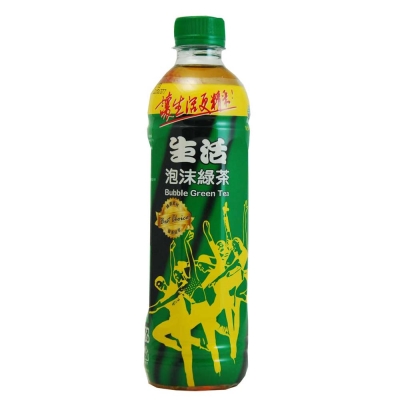 生活 泡沫綠茶(590mlx24入)