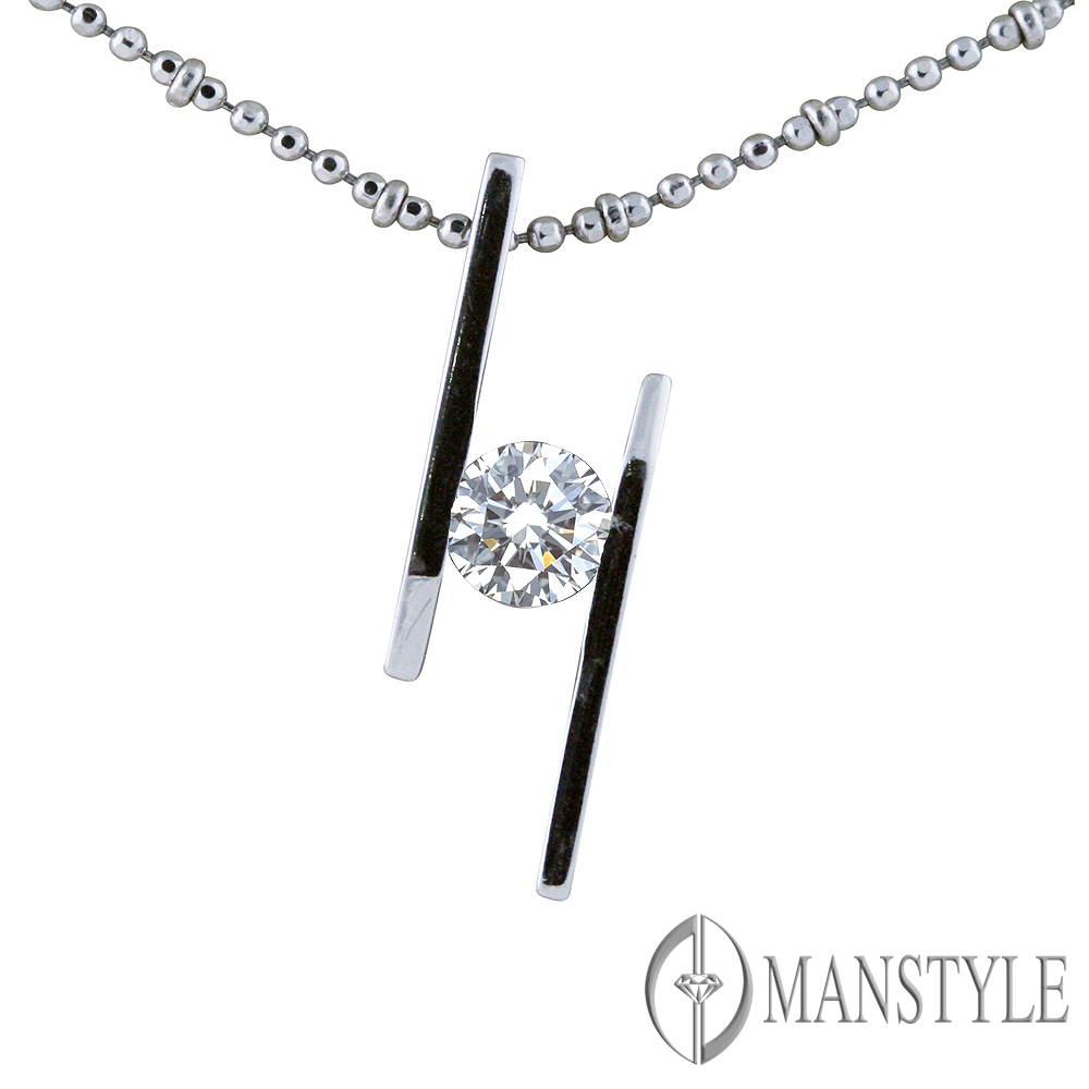 MANSTYLE 八心八箭0.30ct 你我相伴鑽石墜子