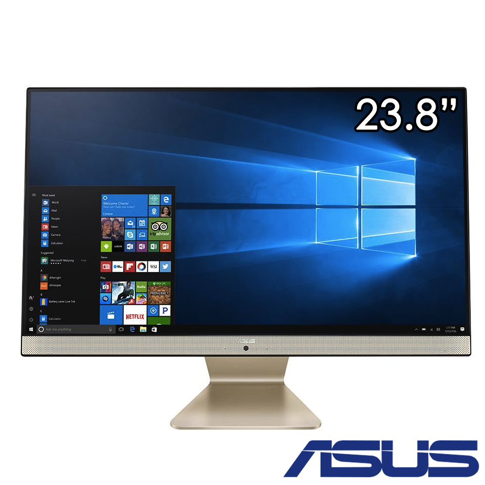 ASUS  V241 24型窄邊框觸控液晶電腦(i5-8250U/1T/8G/FHDAIO桌上型電腦