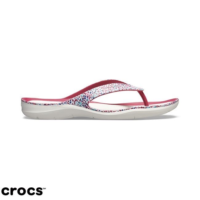 Crocs 卡駱馳 (女鞋) 女士激浪繽紛人字拖 205365-96R