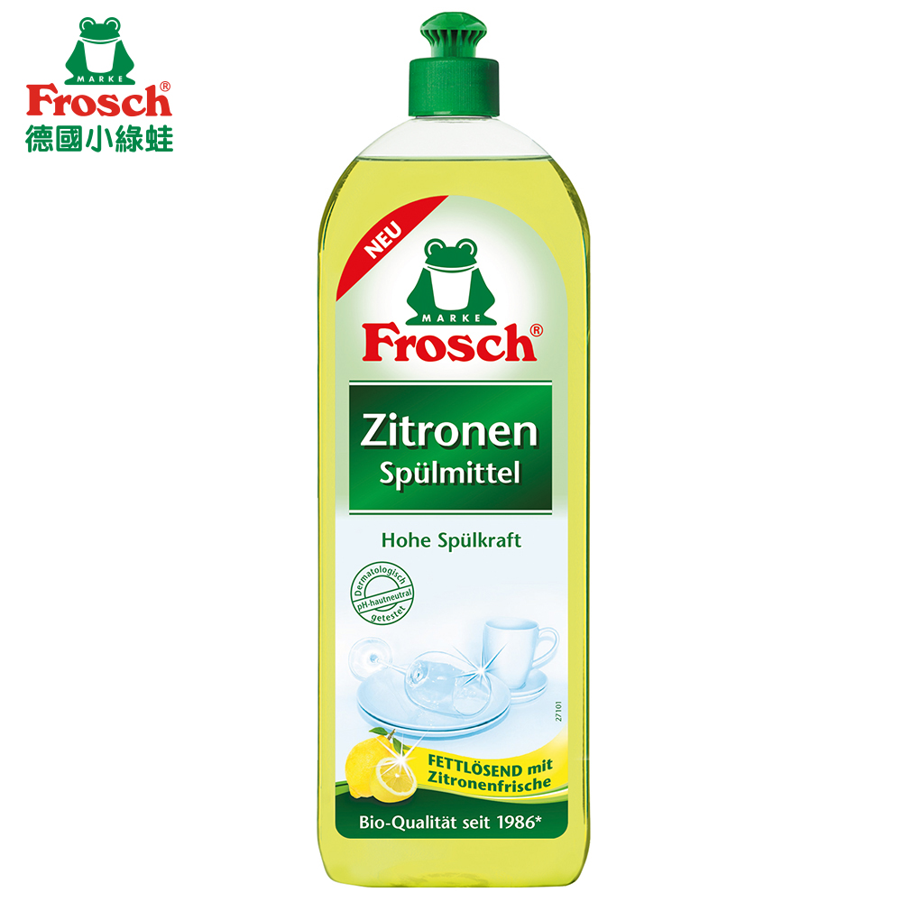 Frosch德國小綠蛙 全效檸檬洗碗精 750ml/瓶