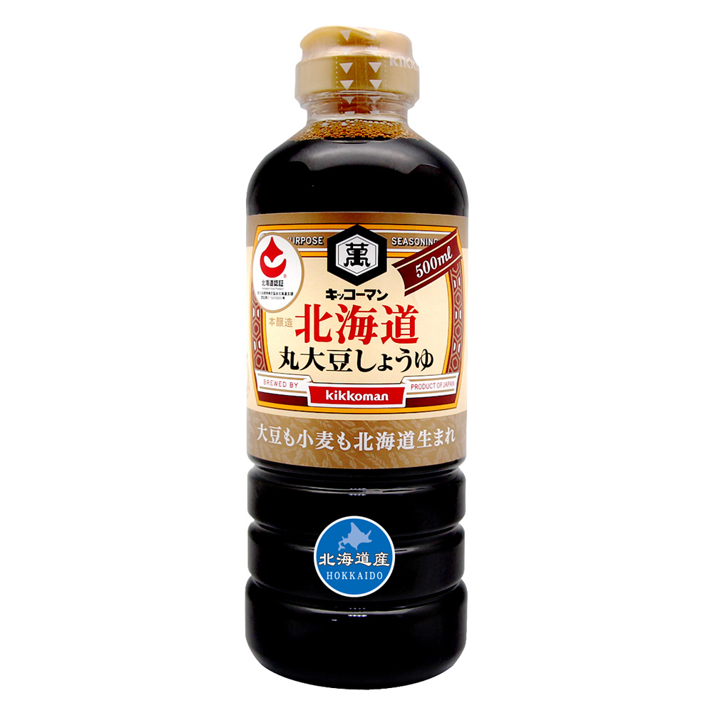 日本龜甲萬 北海道KIKKOMAN北海道丸大豆醬油(500ml)