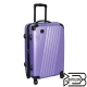 BATOLON寶龍 24吋-時尚斜線條輕硬殼旅行拉桿箱〈紫〉 product thumbnail 1