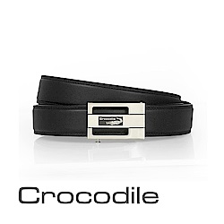 Crocodile 寬版紳士自動穿扣皮帶 0101-25003-01