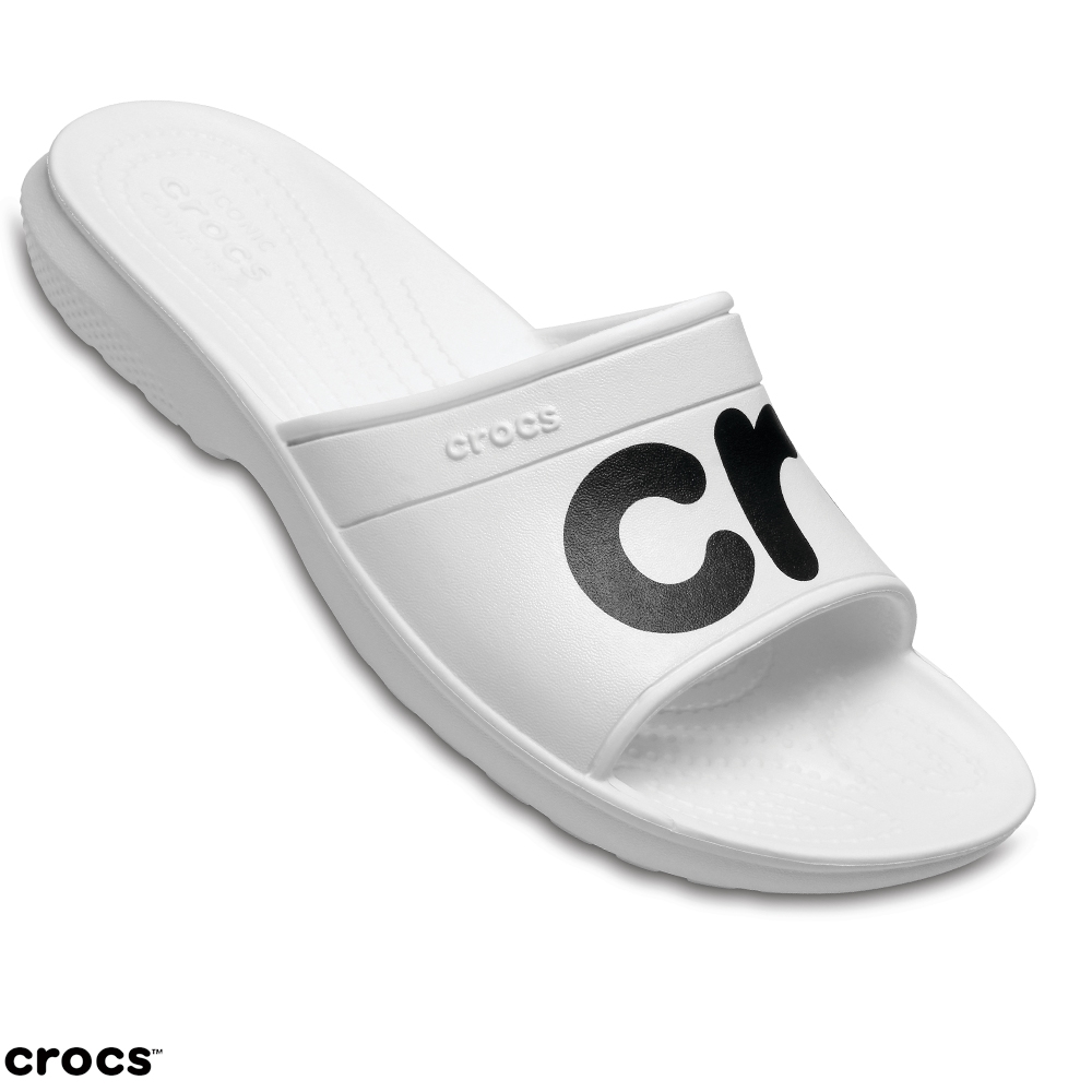 Crocs 卡駱馳 (男/女)  經典圖案平底拖-204465-103