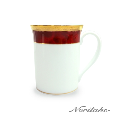 【Noritake 】皇家紅邊馬克杯