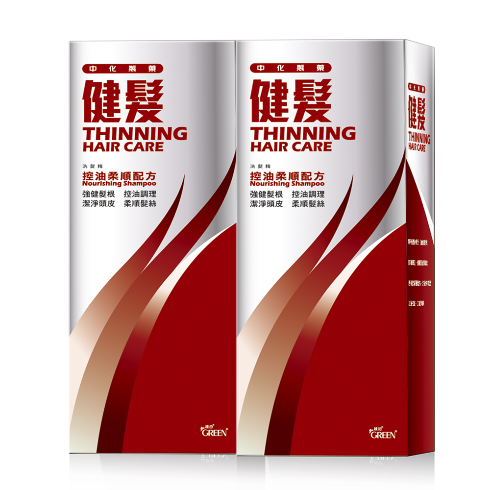 中化製藥 健髮洗髮精控油柔順配方350mlx2