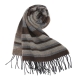 Vivienne Westwood 大骷髏橫條紋羊毛圍巾-咖啡色 product thumbnail 1