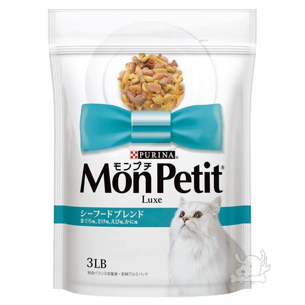 MonPetit 貓倍麗 日式乾糧 成貓海鮮拚盤 貓糧 3磅 X 1包