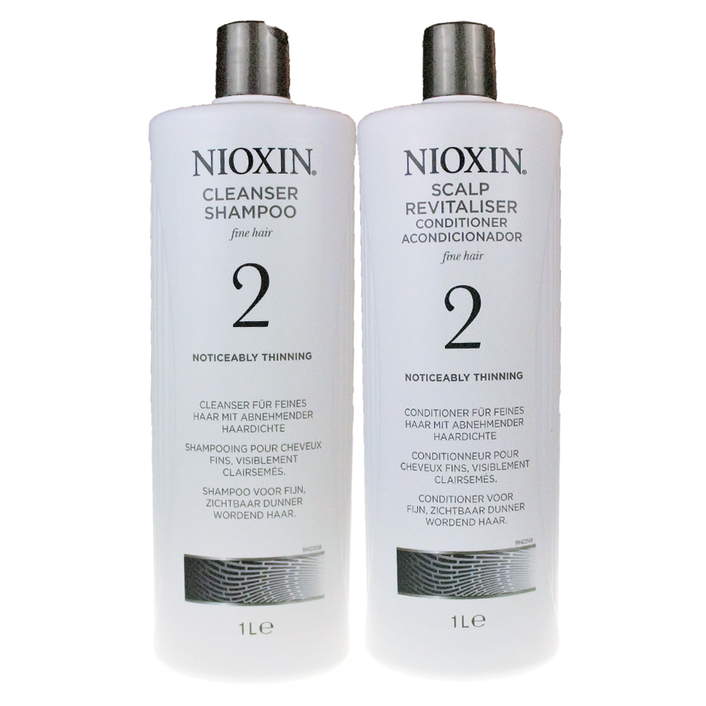 NIOXIN 耐奧森(儷康絲) 2號組合潔髮乳+甦活乳1000ML 公司貨