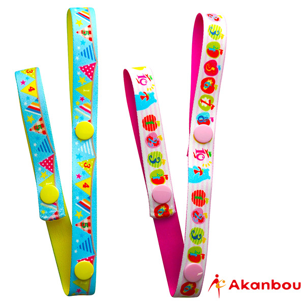 日本Akanbou-日本製玩具吊帶2入組(蘋果旗子)