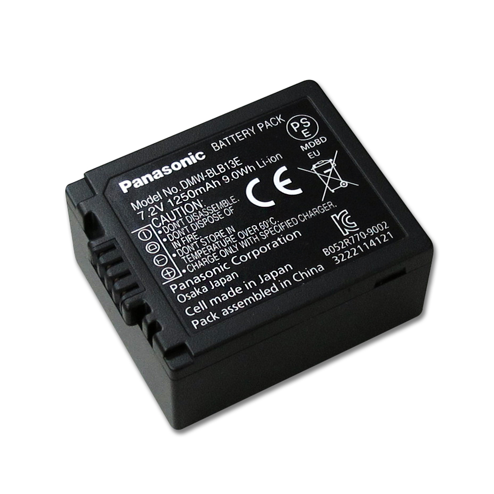 Panasonic DMW-BLB13E / BLB13PP 專用相機原廠電池(平輸密封包裝)