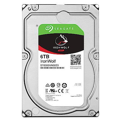 Seagate 那嘶狼 3.5吋 6TB NAS專用硬碟(內建旋轉震動感應器)