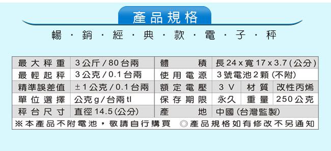 RD-31A 暢銷經典款多用途電子秤.料理秤.廚房秤