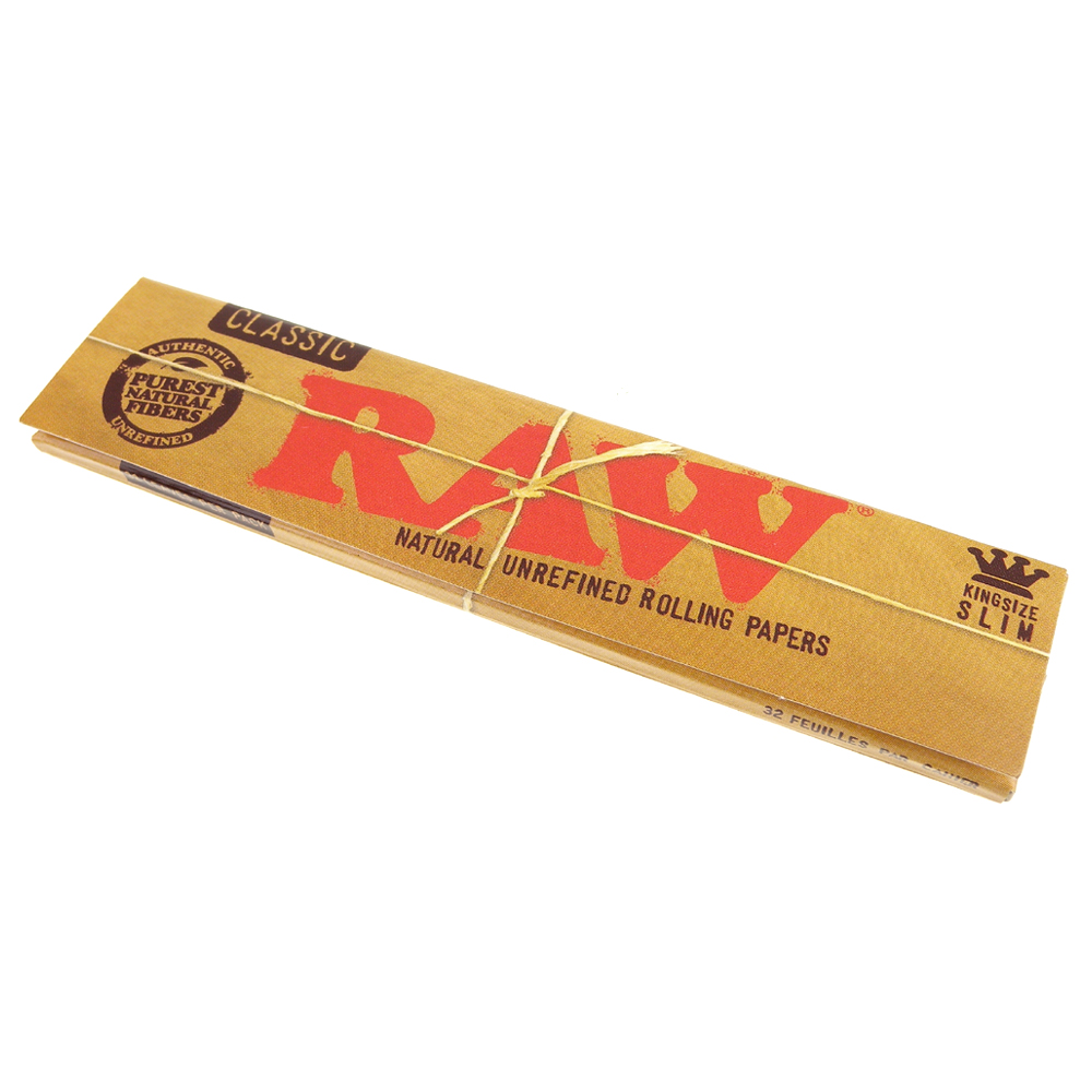 RAW 西班牙進口-CLASSIC KING SIZE-未漂白天然捲煙紙*3包