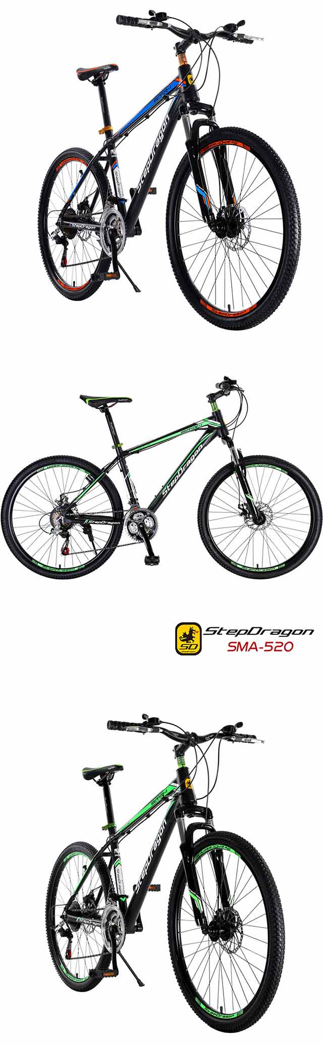 【StepDragon】征途SMA-520 SHIMANO 21速鋁合金碟煞登山車