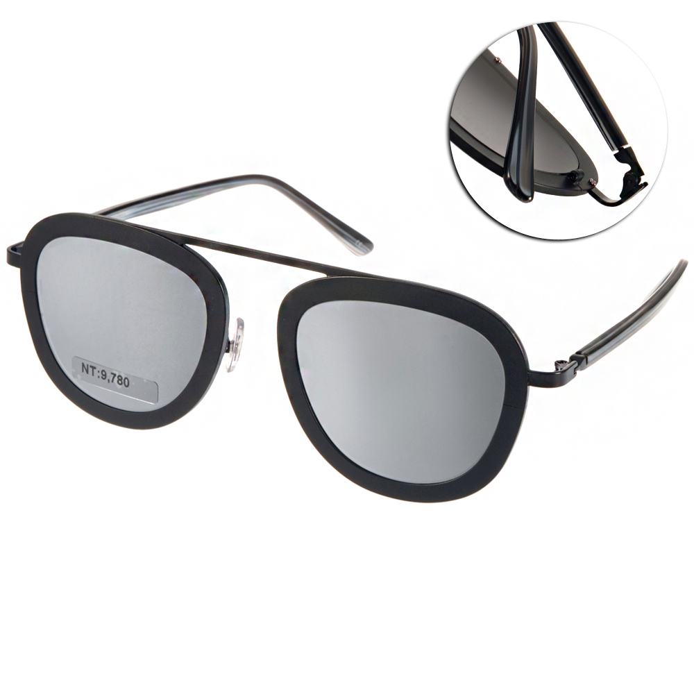 STEALER太陽眼鏡 個性飛官款/黑-白水銀#SLKARMA C01M