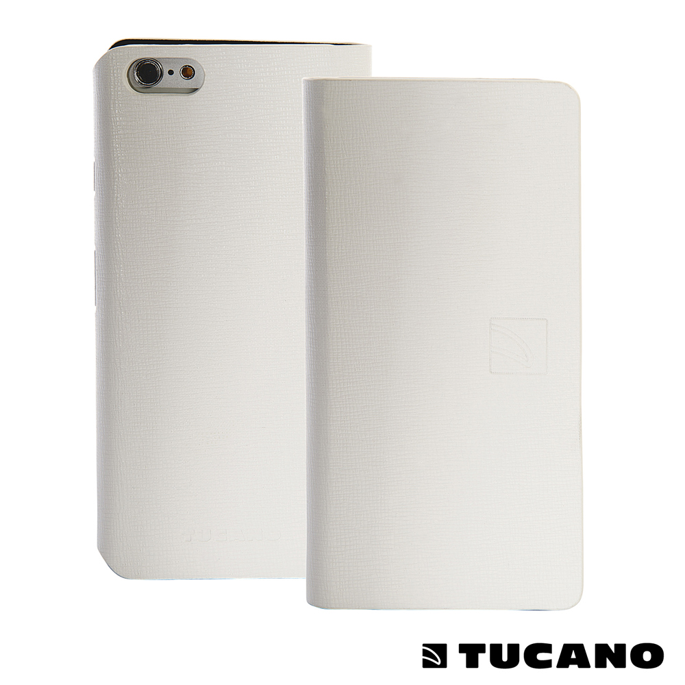 TUCANO iPhone6 (4.7吋) 極輕薄皮革壓紋多功能側掀皮套 product image 1