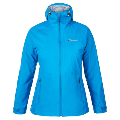 【Berghaus 貝豪斯】女款AQ2防水透氣外套H22F17水藍