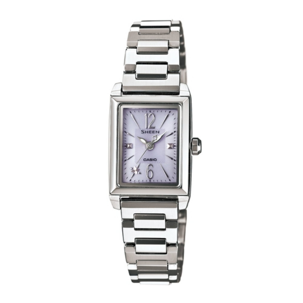 SHEEN 優雅時尚太陽能都會腕錶(SHE-4503SBD-6A)-紫/22mm