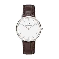 DW Daniel Wellington 鱷魚深咖色