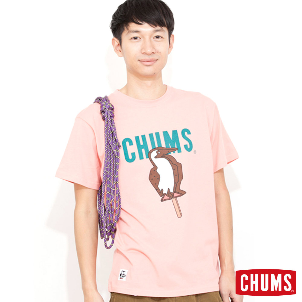 CHUMS 男 Ice Cream 短袖T-Shirt 夢幻粉