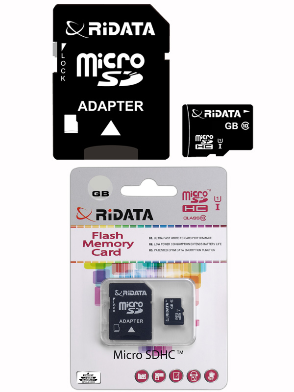 RIDATA錸德 MicroSDHC UHS-I Class10 16GB 手機專用記憶卡