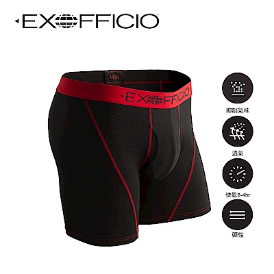 【美國 EXOFFICIO 】超超彈性機能3D貼身平口褲6吋(2件組)