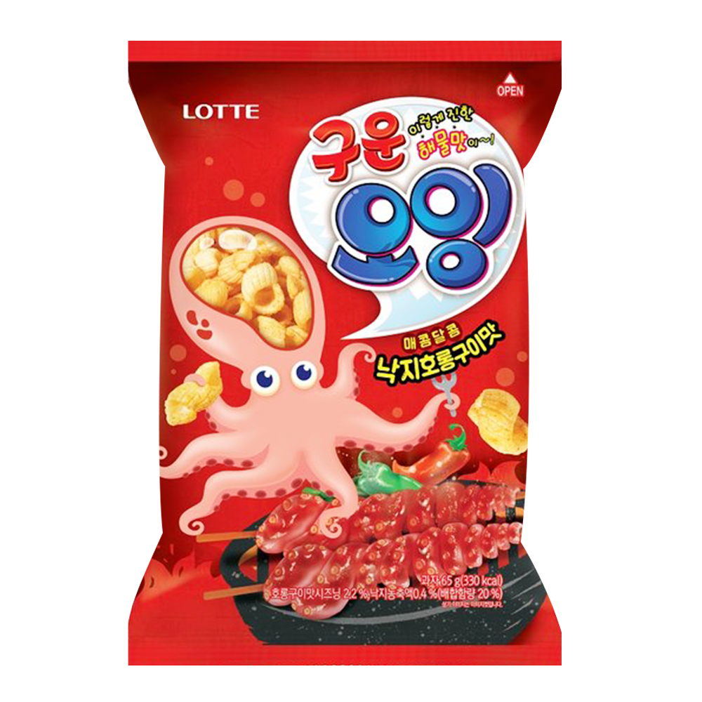 LOTTE樂天 章魚風味餅乾(65g)