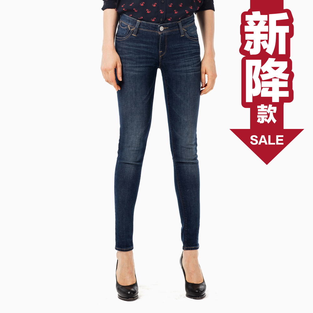 Levis 女款 711 中腰緊身窄管牛仔長褲 亞洲版型 海報款