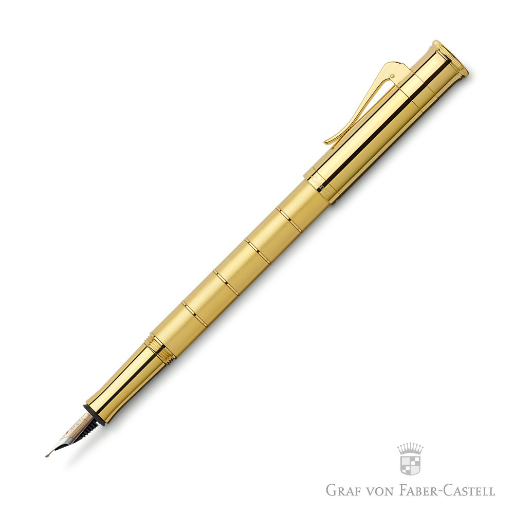 GRAF VON FABER-CASTELL 經典系列鍍金環鋼筆